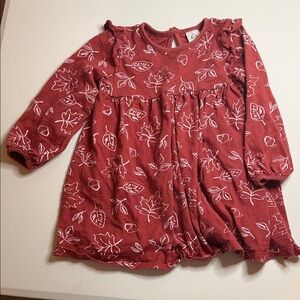 Gerber Kids Red Dress with White Print
